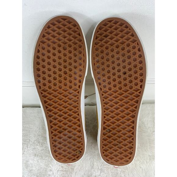 Vans Old Skool Yellow Suede Canvas Men’s Sneakers Size 9.5 - Picture 6 of 8